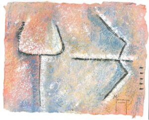 Pintura de textura abstracta